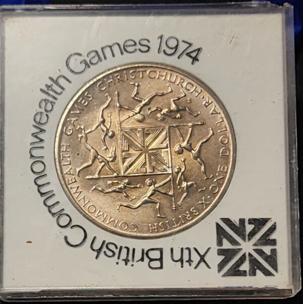 proof dollar Commonwealth Games 1974