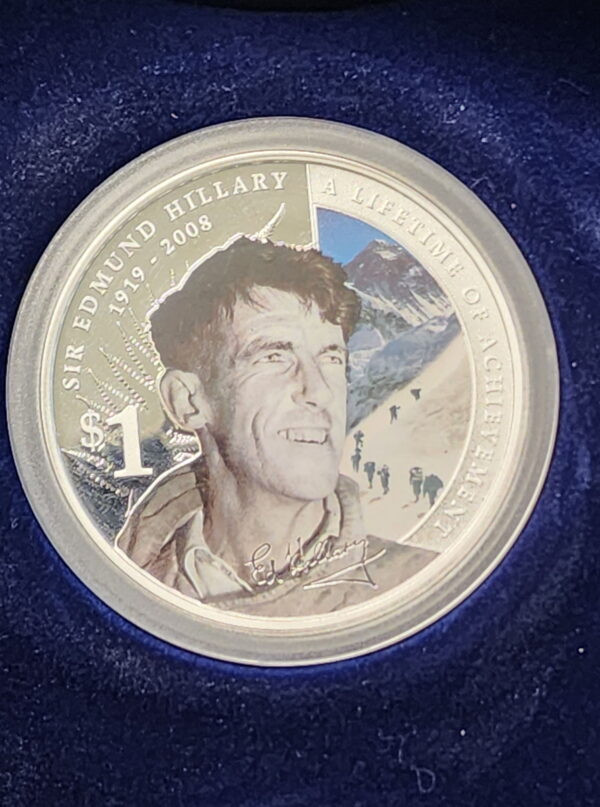 1oz Silver Coin Edmund Hillary 2008