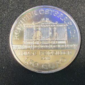 1oz Austrian philharmonic 2013 silver coin