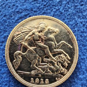 Gold Half Sovereign 1915