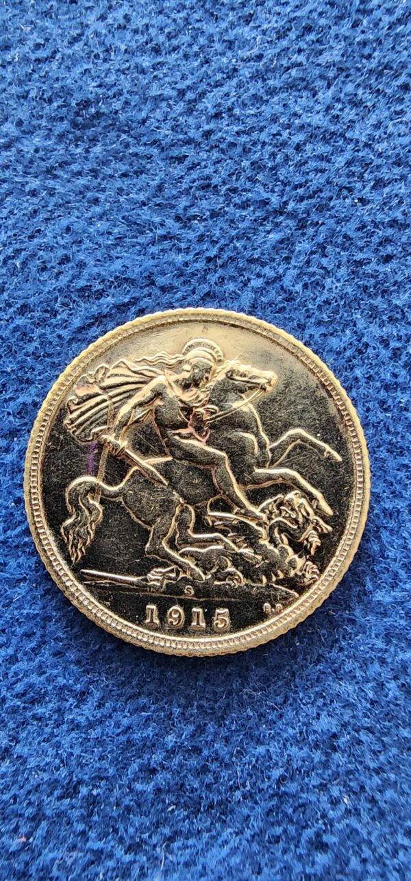 Gold Half Sovereign 1915