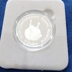 Silver Commonwealth Games 1989 mint