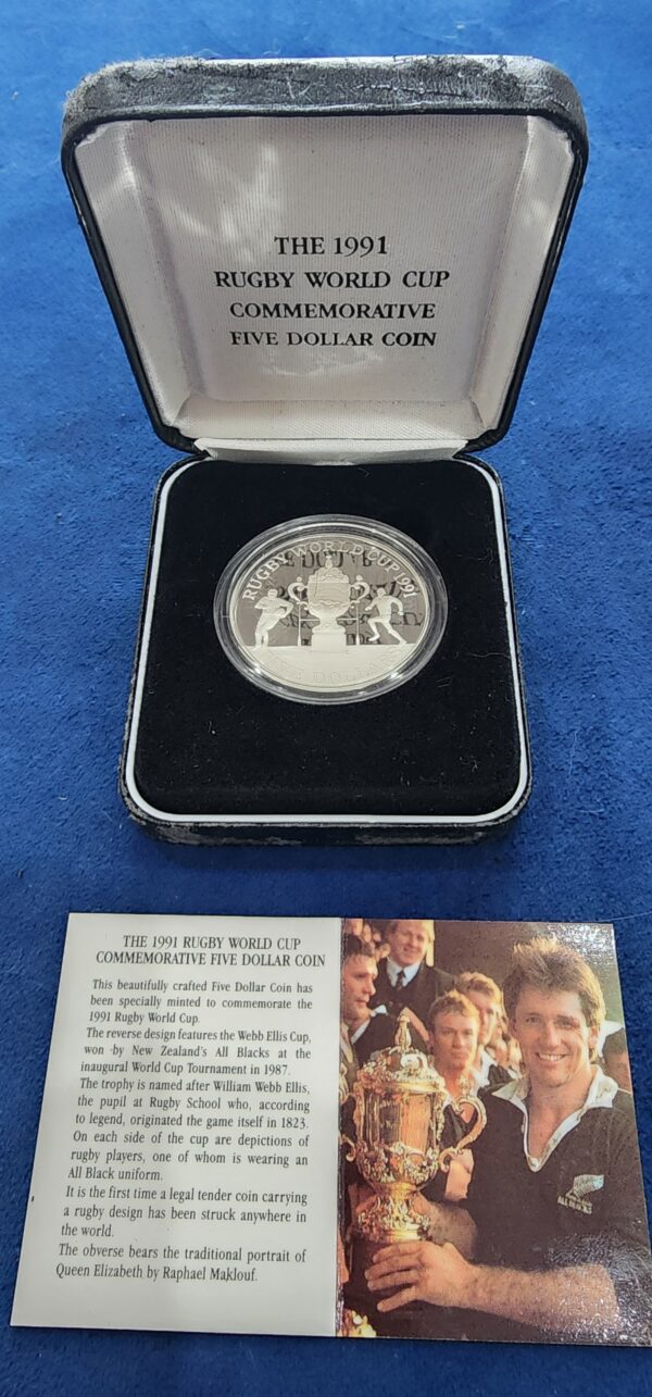 Silver Proof Rugby World Cup Coin