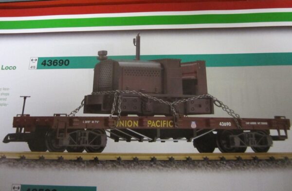 LGB 43690 - Union Pacific wagon with locomotive
