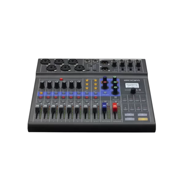 ZOOM LIVETRAK L-8 8-CHANNEL DIGITAL MIXER & MULTI-TRACK RECORDER DESK WITH USB AUDIO INTERFACE IDEAL FOR PODCASTING L8